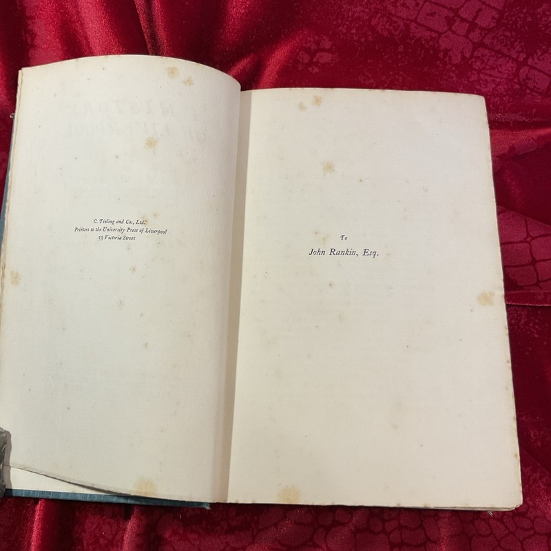 A HISTORY OF LIVERPOOL; by RAMSAY MUIR, 1907, 1st edition, UNIVERSITY PRESS, Ilu gallery