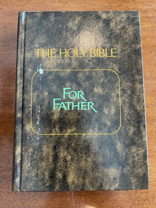 The Holy Bible for Father Brown Marbled Hardcover KJV Unmarked Presentation Page gallery