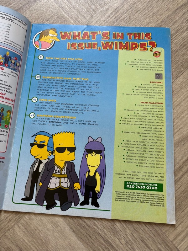 The Simpsons Comics UK Issue 65 April 2002 Comic gallery