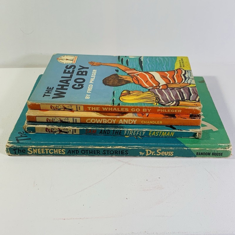 LOT OF 4 Dr Seuss 1959 Hardcover Vintage Beginner Books Book Club Edition gallery