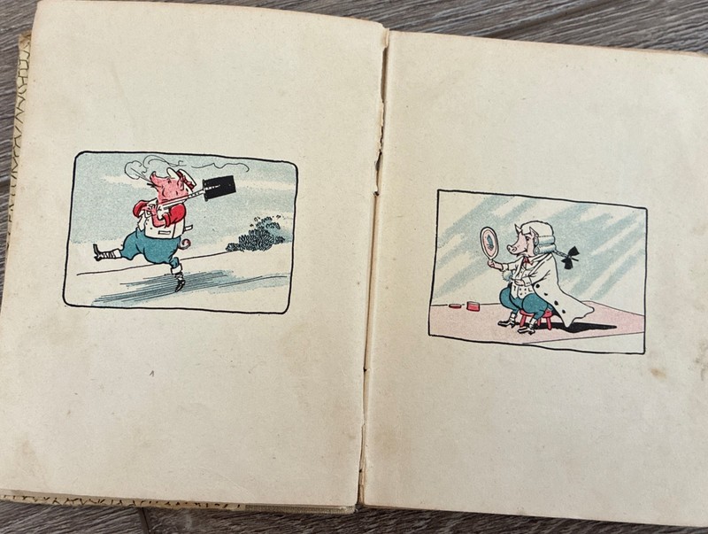 1904 Three Little Pigs (Wee Books for Wee Folks) Henry Altemus Antique Hardcover gallery