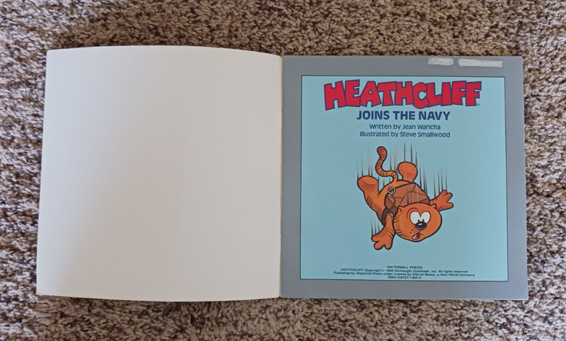HEATHCLIFF JOINS THE NAVY By Jean Waricha - Watermill Press - 1985 gallery