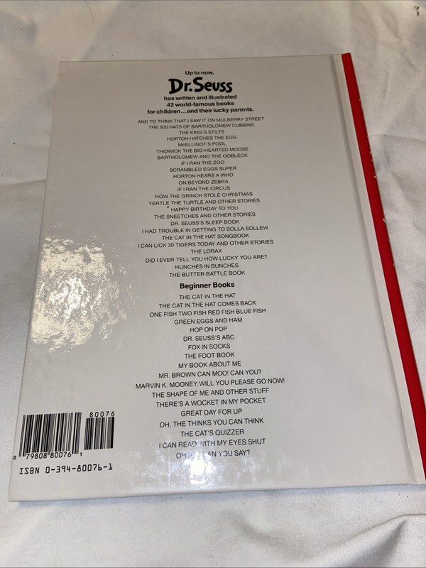 1987 Dr. Seuss Happy Birthday To You! Vintage Hardcover Book Retro Illustration gallery