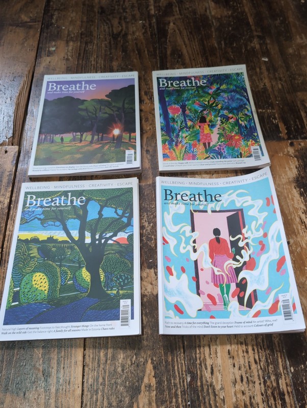 4x BREATHE MAGAZINE ISSUE #80 79 71 65 WELLBEING MINDFULNESS CREATIVITY ESCAPE