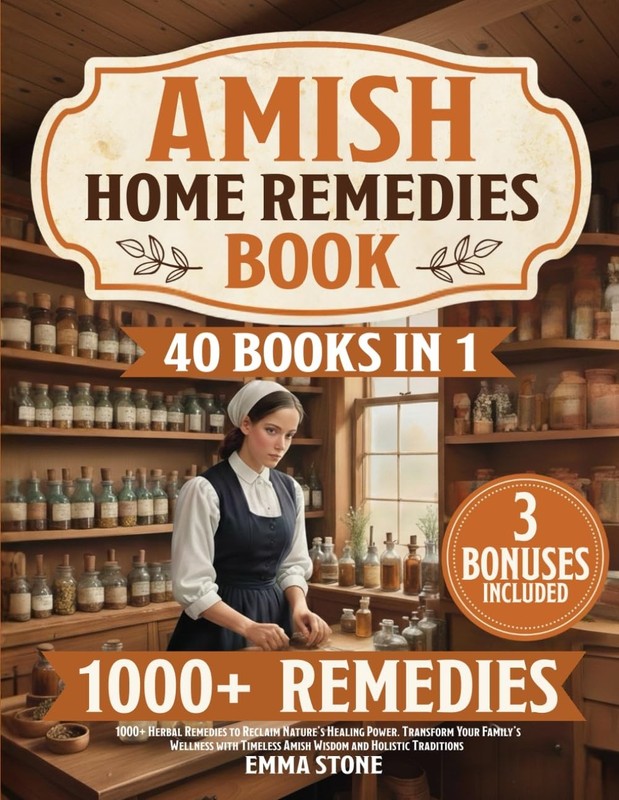 Amish Home Remedies Book: [40 in 1] 1000+ Herbal Remedies to Reclaim Nature’S…