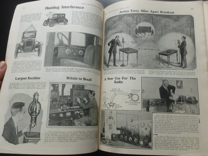 Hugo Gernsback [Editor] – SCIENCE AND INVENTION August 1925 – Ray Cummings gallery