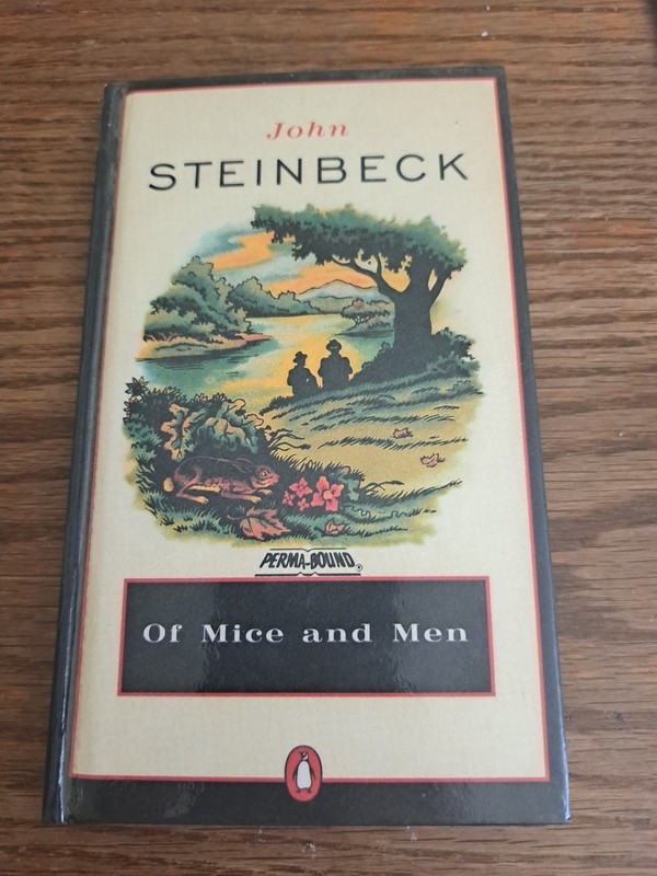 Vintage Of Mice and Men John Steinbeck Hardcover Book Perma Bound Edition 1993