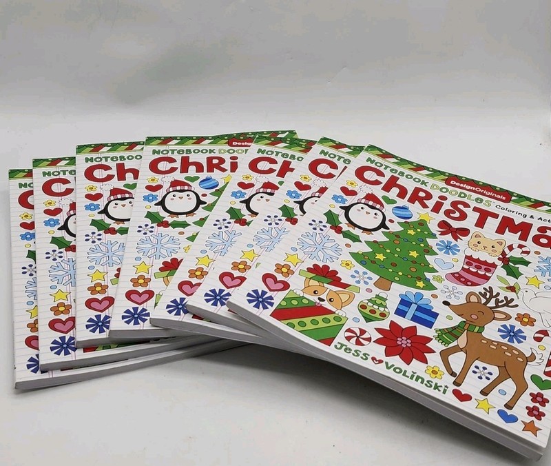 x8 Jess Volinksi Notebook Doodles Christmas Paperback Notebook Doodles Lot Of 8