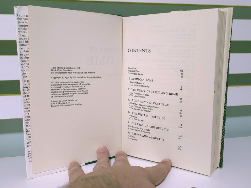 History of Rome! 1978 HC/DJ Book Club Associates BCA Book by Michael Grant gallery