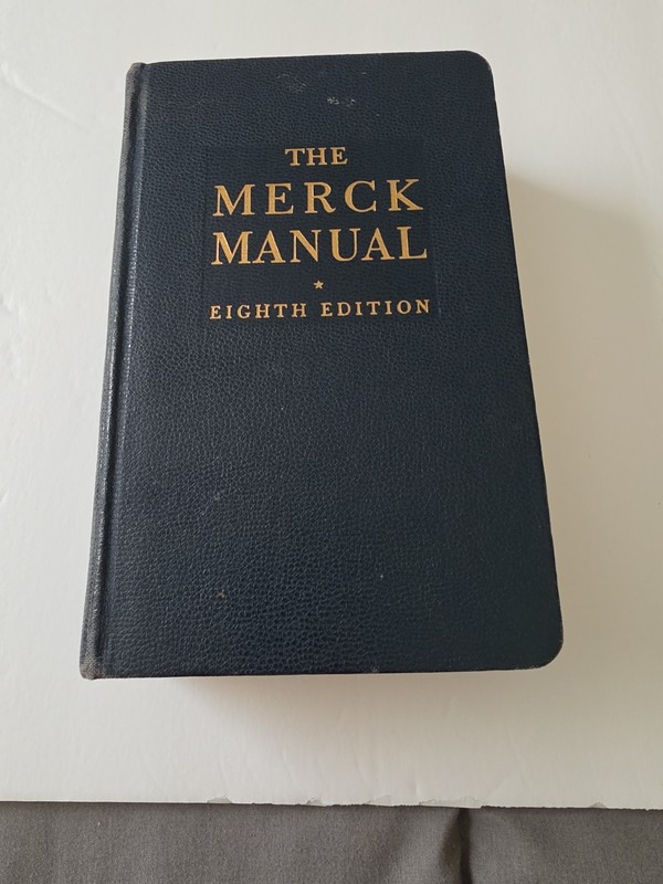 The Merck Manual – Eighth Edition (1950) – Vintage Medical Reference Book