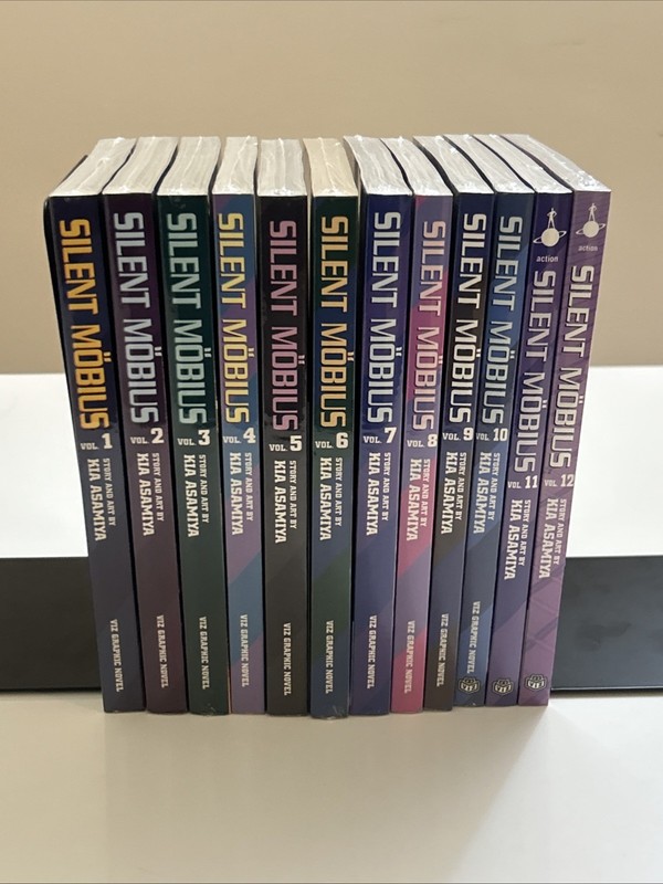 Silent Möbius Vol. 1-12 English Manga Complete Sealed! By Kia Asamiya OOP Rare