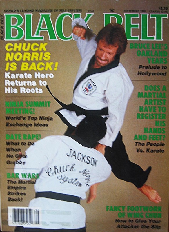 9/86 BLACK BELT MAGAZINE CHUCK NORRIS UECHI-RYU KARATE NINJA KUNG FU MARTIAL ART