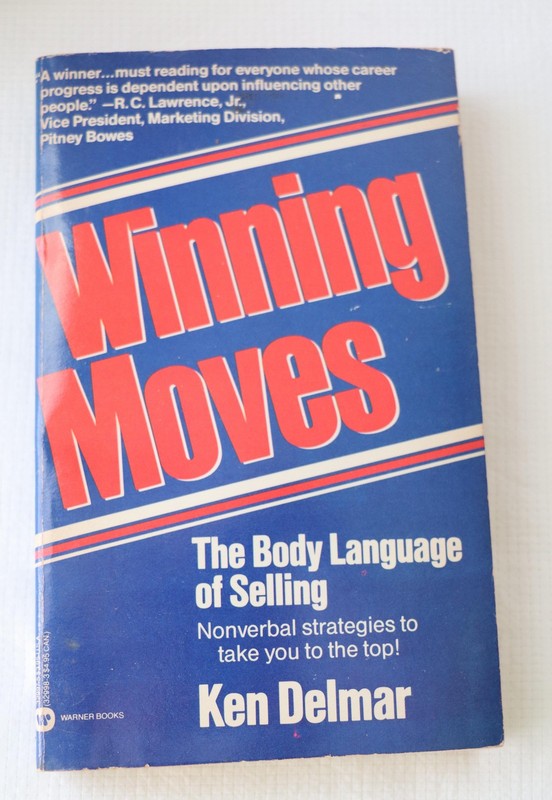 Vintage♟Winning Moves📘Ken Delmar Warner Blue PB USA Sales Body Language Selling