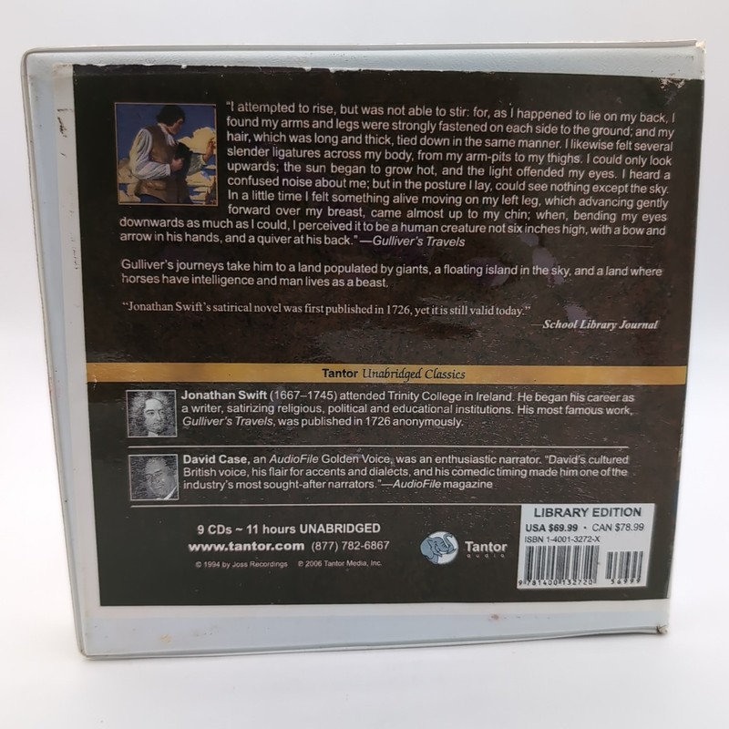 Gulliver's Travels 9 CDs 11 Hrs Tantor Unabridged Classics gallery