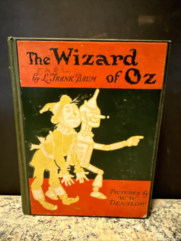 The Wizard Of Oz, 5th Edition 2nd State, Bobbs-Merrill, 8 Color Plates Hardcover