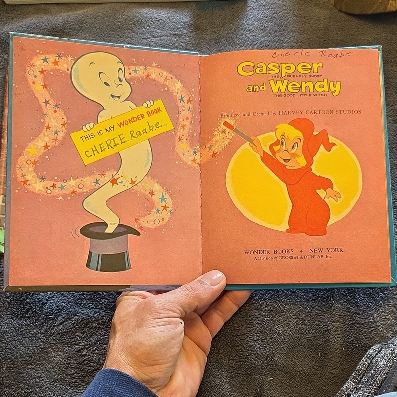 Wonder Books Casper the Friendly Ghost & Wendy Hardcover Harvey Cartoon Studios gallery