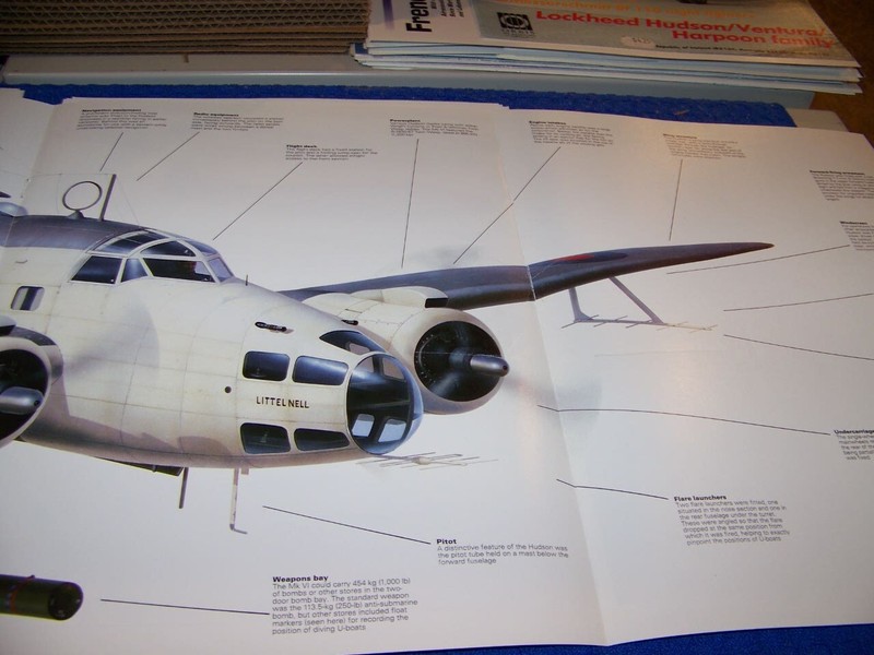 LOCKHEED HUDSON FAMILY..4-PAGE POSTER/CUTAWAY/PROFILES (601LL) gallery