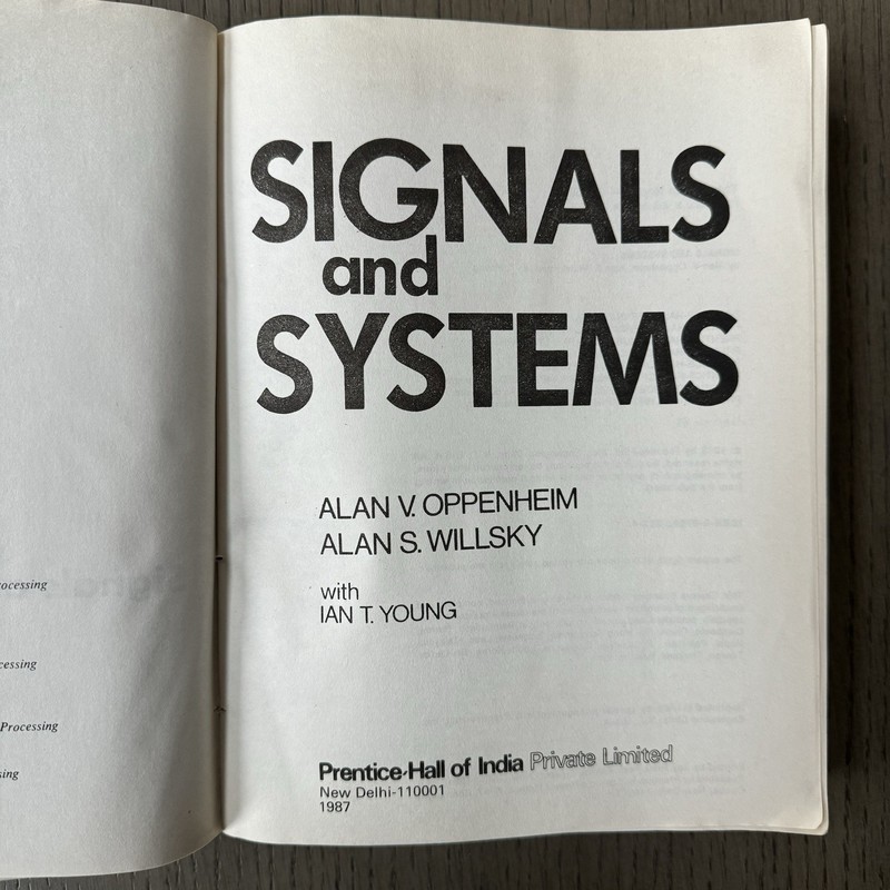 Signals and Systems by Oppenheim, Willsky, & Nawab 1983 Eastern Economy Edition gallery