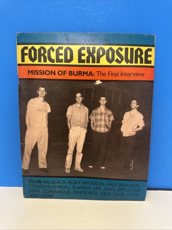FORCED EXPOSURE #9 ’86 punk fanzine- MISSION OF BURMA*Roky Erickson*FLAMING LIPS