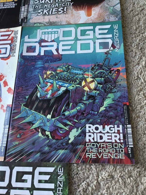 5 X 2000ad Megazine Graphic Novels Judge Dredd Very Good Condition #440-444 gallery