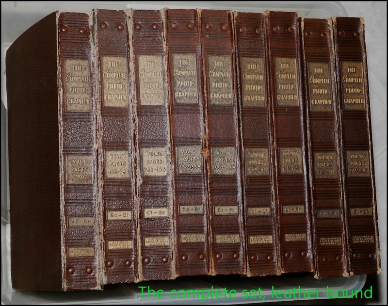 Leather-bound full collection: The Complete Photographer. Issues 1 through 54.