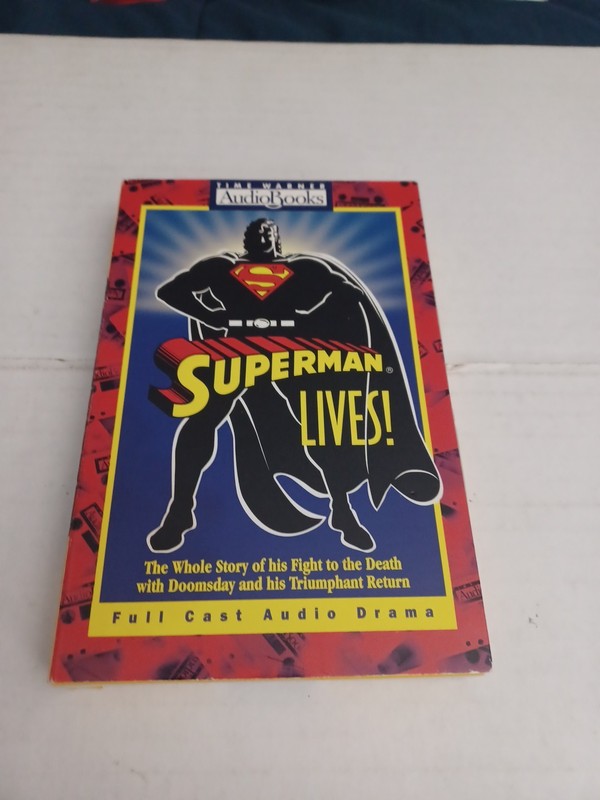 Superman Lives! Time Warner DC Comics 2 Tape Audiobook Vintage 1993