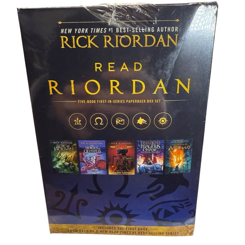 Read Riordan Rick Riordan Paperback Novel 5 Book Box Set Collection New Sealed gallery