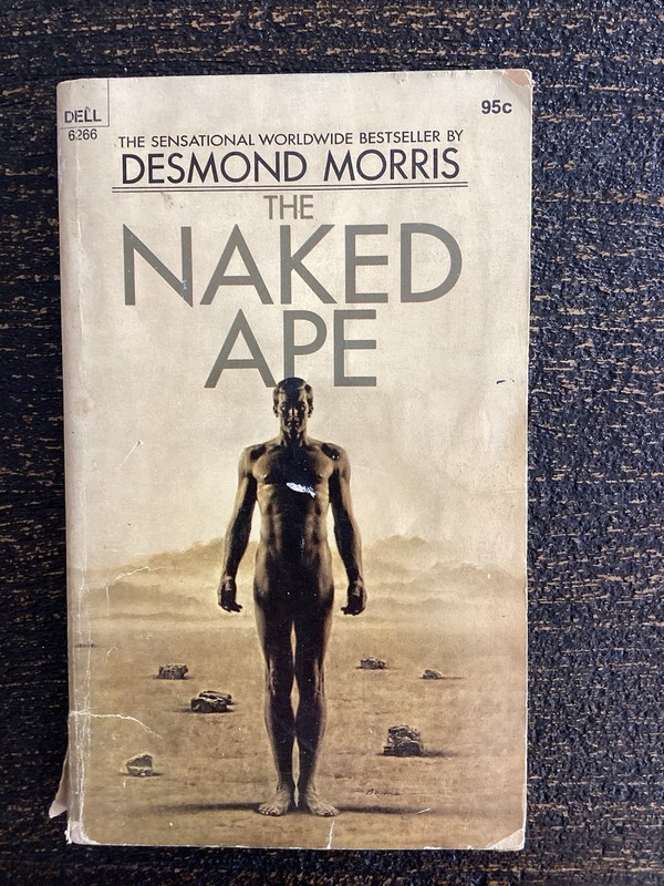 The Naked Ape by Desmond Morris ~ 1970 Vintage Paperback Book