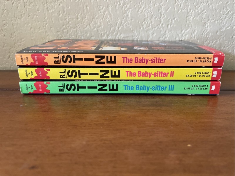 Vintage Lot of 3 The Babysitter R.L. Stine Books 1-3 PB Scholastic 1st Ed. 1989 gallery