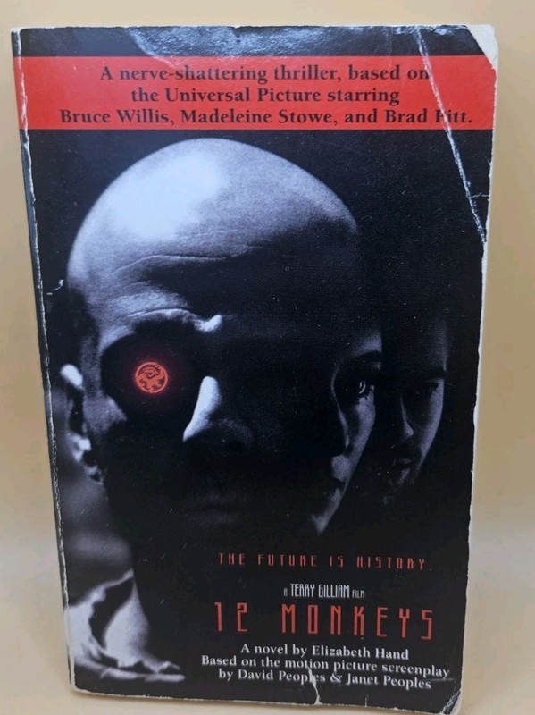 TWELVE 12 MONKEYS Paperback Book by Elizabeth Hand Bruce Willis 1995