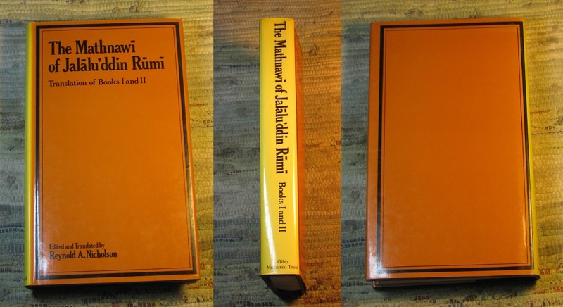 THE MATHNAWÍ JALÁLU'DDÍN RÚMÍ Translation Books 1-6 in 3 Volumes Nicholson 1982 gallery