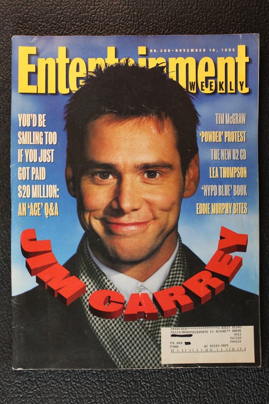 Jim Carrey cover, Entertainment Weekly ~ #300 November 10th, 1995