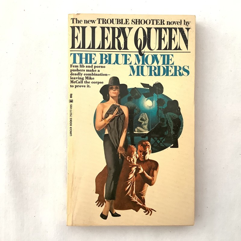 Ellery Queen Book Lot of 2 Blue Movie Murders 1970s Dragon’s Teeth Mystery gallery