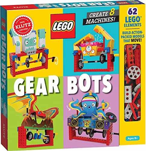 Klutz Lego Gear Bots Science/STEM Activity Kit for 8-12 years – Toy – Acceptable