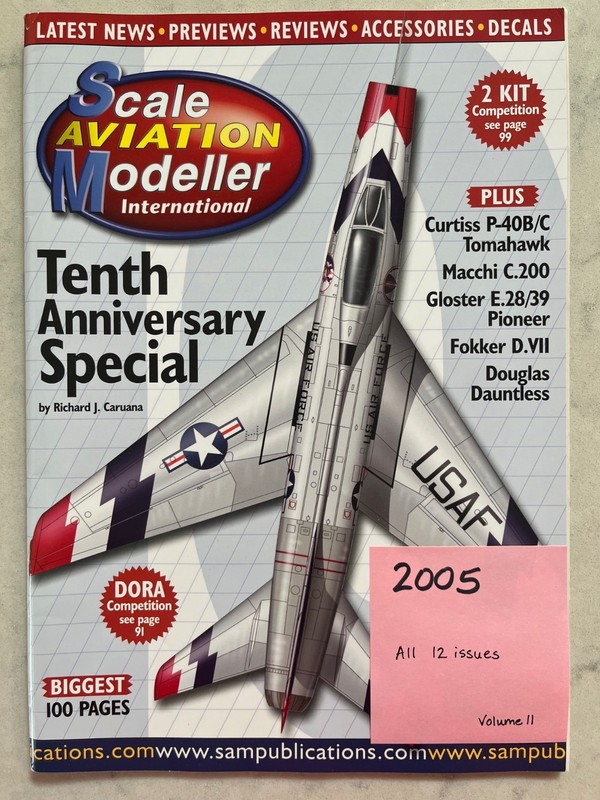 Scale Aviation Modeller 2005 – Volume 11 – all 12 issues