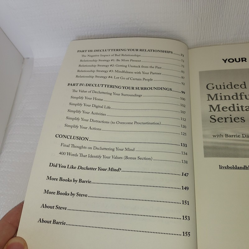 Declutter Your Mind Paperback S.J. Scott Barrie Davenport Self Help Book gallery
