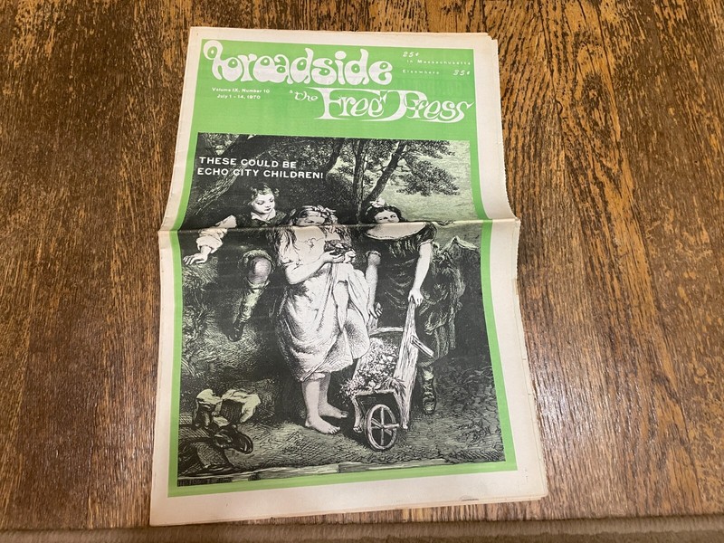 Broadside & The Free Press Underground Counterculture Newspaper 1970 Boston MA