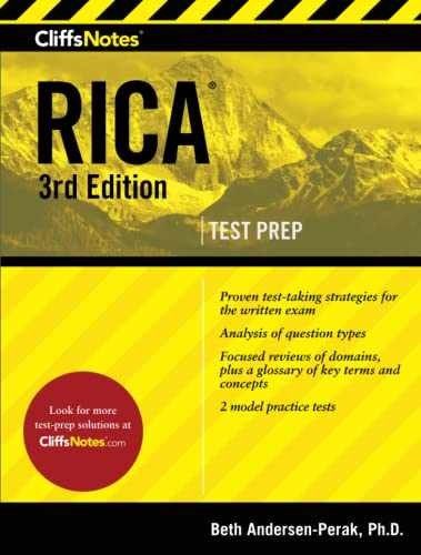 CliffsNotes RICA: Third - Paperback, by Andersen-Perak Ph.D. Beth - Very Good h