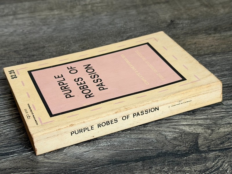 Vintage Sleaze Paperback Book Purple Robes Of Passion 1969 1st Print Hot Girl gallery