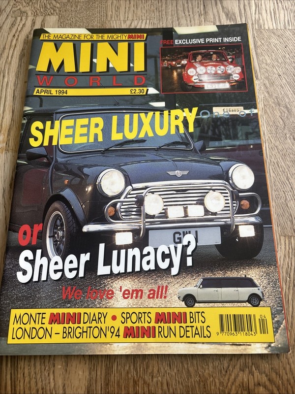 Mini World Magazine April 1994 – Includes Free Print, Stretched Limo, Zak & Bits