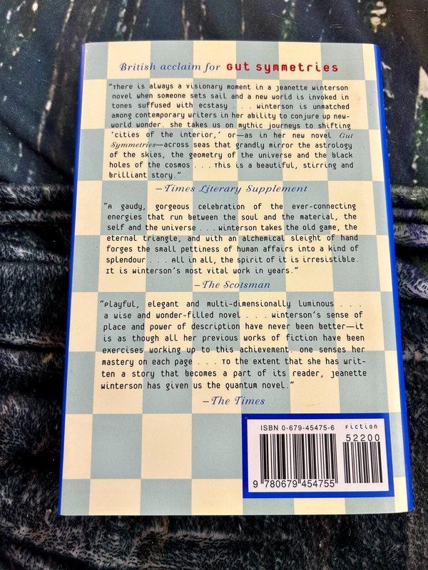 GUT SYMMETRIES JEANETTE WINTERSON HARDCOVER BRAND NEW ***FREE SHIPPING*** gallery