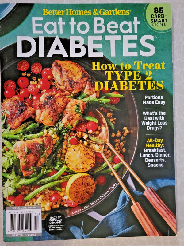 EAT TO BEAT DIABETES -How to Treat Type 2 Diabetes 83 Recipes – BH&G 2025 Issue