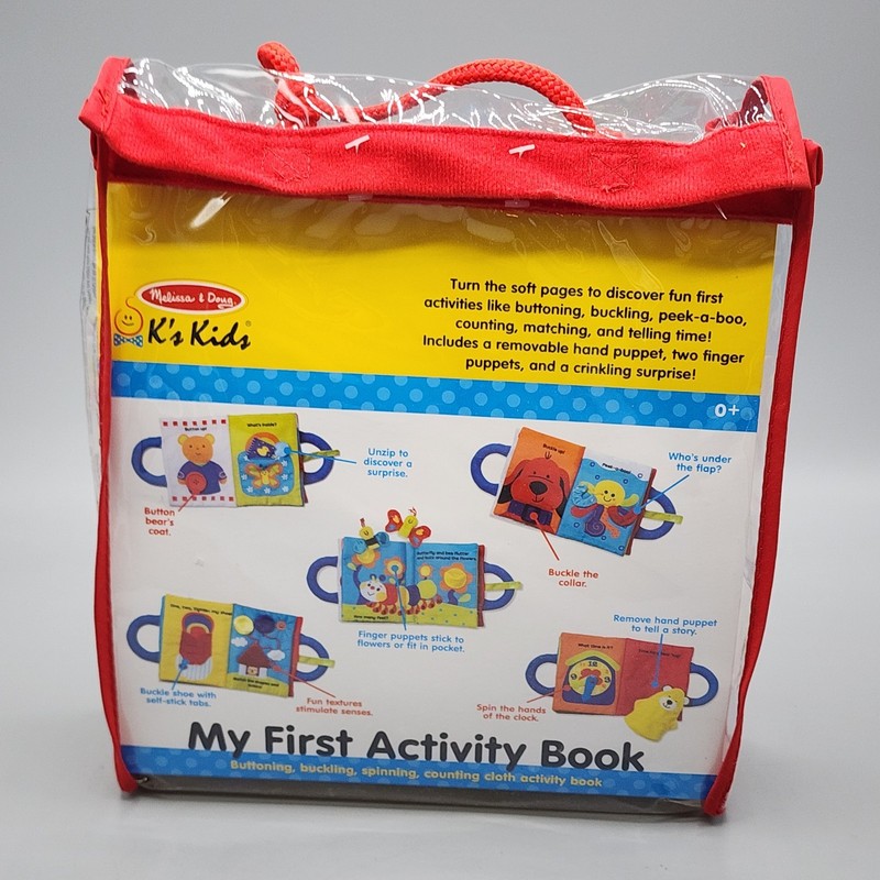 Melissa & Doug K’s Kids MY FIRST ACTIVITY BOOK For Early Learners Ages 0-2 - NEW gallery