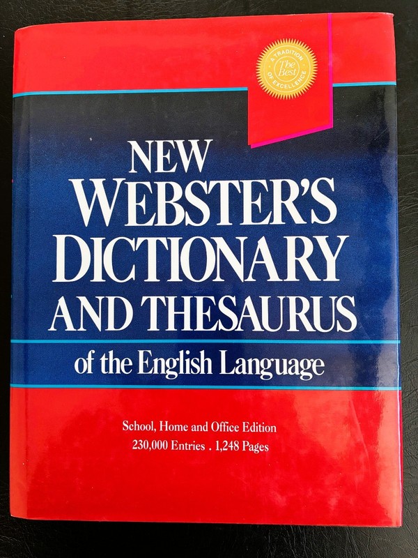 Webster’s Dictionary and Thesaurus 1993 ~ 1248 Pages