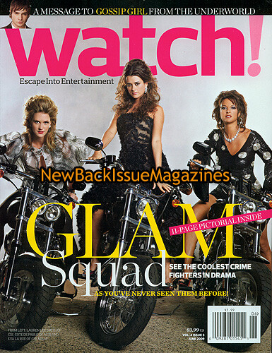 CBS Watch! 6/09,Lauren Lee Smith,Pablo,Eva La Rue,Gossip Girl,RARE,BRAND NEW