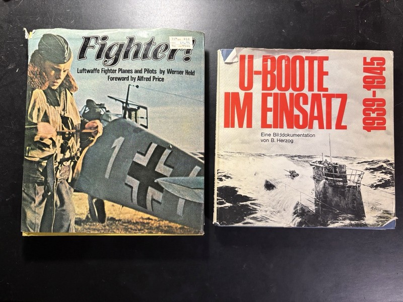 Fighter! & U-Boote im Einsatz WWII Luftwaffe/Submarines HC Illustrated 1979