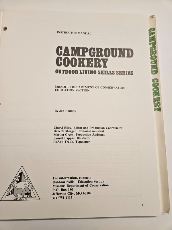 Missouri Dept Conservation - Cookery/Principles/Trapping Instructor Manuals gallery