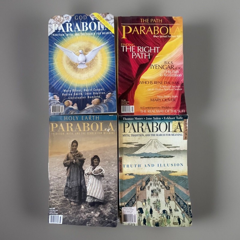 PARABOLA MAGAZINE Lot of 4 Religion Éckhart Tollé Philosophy 2003,07,08,09
