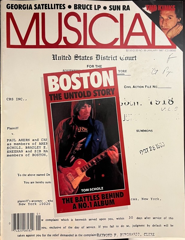 Musician Magazine January 1987 Boston!
