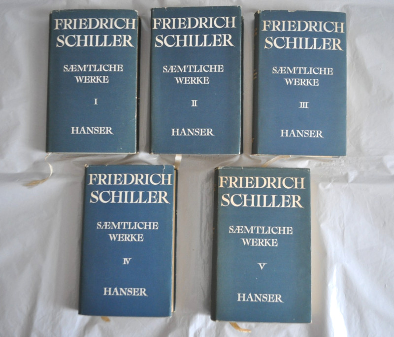 German Edition Friedrich Schiller Sämtliche Werke 5 Volume Set 1960 Books HC DJ gallery